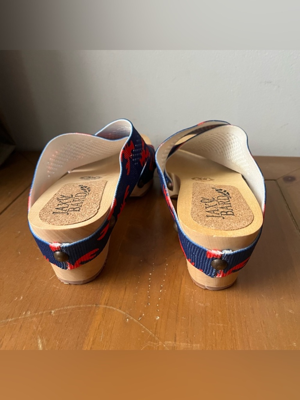 NWOT Jax & Bard Libby Hill Lobster Kitsch Wooden Platform clog Sandals 8.5 - 9 - Picture 4 of 10